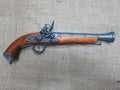 Italian Pirate Flintlock Pistol Replica, 18th Century (Grey), side view