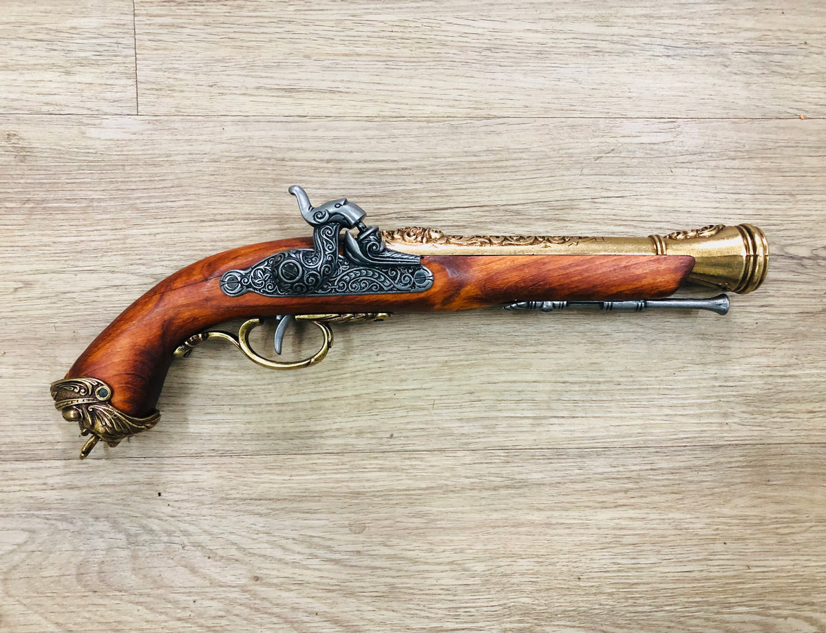 Italian Pirate Percussion Pistol Replica, right side