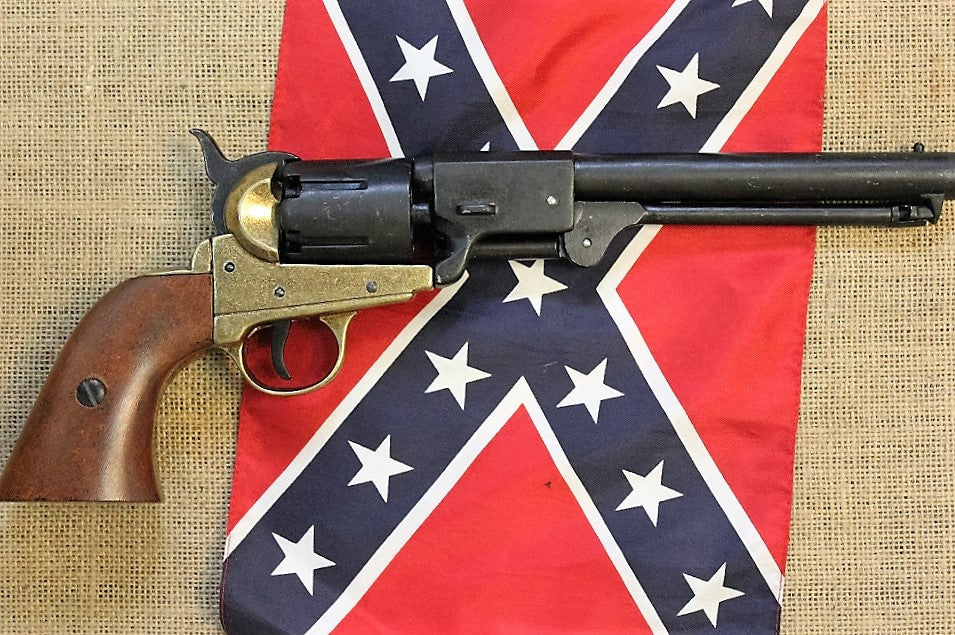 Griswold & Gunnison Civil War Revolver Replica (Brass Frame), left side, display photo