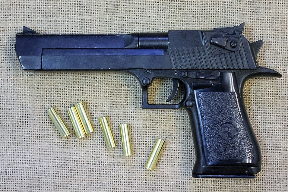 Desert Eagle .357 Replica Pistol, left side with dummy rounds