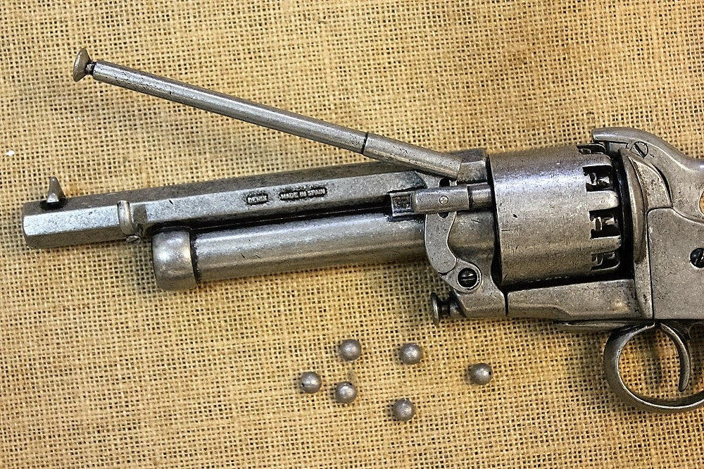 LeMat 9-Shot Revolver Replica, Civil War, loading lever and centre barrel detail
