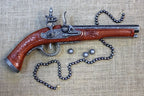Paris Flintlock Pistol Replica, left side