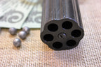 London 1840 Pepperbox Revolver Replica (6 Barrels), six barrels from the muzzle end