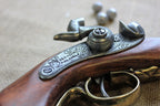 Baby Philadelphia Deringer Replica Pistol, USA 1850, lock marked Deringer Philadela, close up