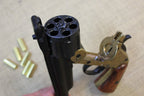 Smith & Wesson Schofield Replica Revolver (Brass Frame), cylinder open, close up