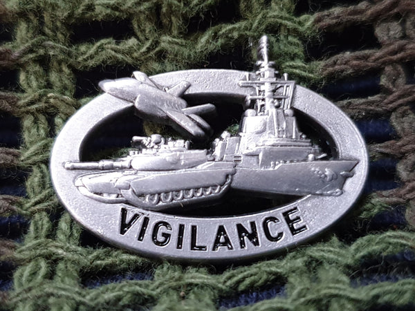 Vigilance Military Lapel Pin