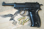 Walther P38 Replica Pistol, left side, close up