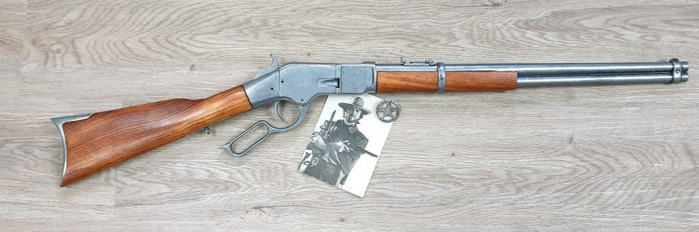 Winchester 1866 Lever-Action Carbine Replica (Grey), right side, full length